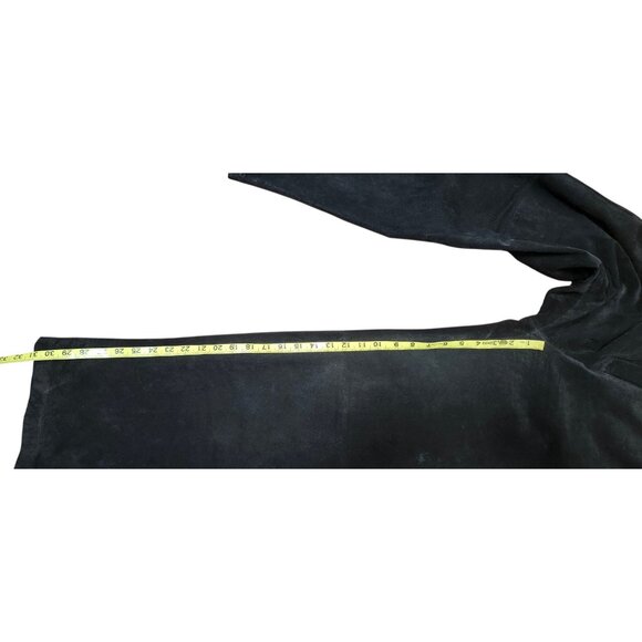 SONOMA Genuine Leather Pants Women’s Size 8 Black 100% Leather Vintage High Rise - Picture 11 of 13